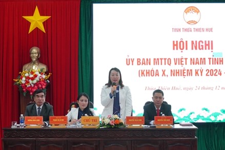 Hội nghị Ủy ban MTTQ Việt Nam tỉnh Thừa Thiên Huế lần thứ 3, khóa X, nhiệm kỳ 2024-2029