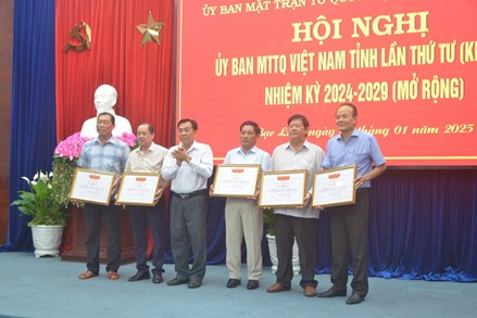 Hội nghị Ủy ban MTTQ Việt Nam Bạc Liêu lần thứ 4, khóa XI, nhiệm kỳ 2024-2029 