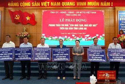 Long An: Hiện thực ước mơ an cư cho hộ nghèo 