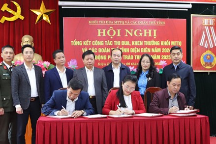 Khối MTTQ và các đoàn thể tỉnh Điện Biên phát động phong trào thi đua năm 2025