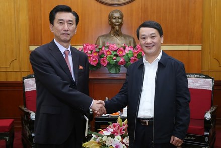 Tăng cường quan hệ hữu nghị, hợp tác Việt Nam - Triều Tiên