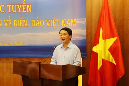 Hội nghị trực tuyến tập huấn, cung cấp thông tin về biển, đảo Việt Nam