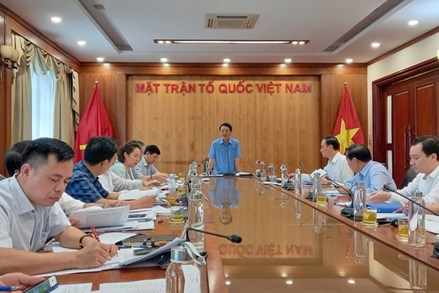Chuẩn bị cho Đại hội Thi đua yêu nước của MTTQ Việt Nam 