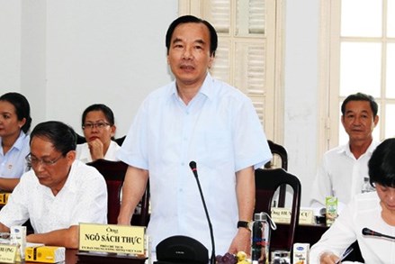 Phó Chủ tịch Ngô Sách Thực làm việc tại Đà Nẵng 