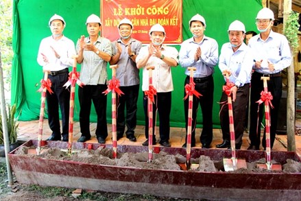 Cần Thơ: Khởi công xây dựng 90 căn nhà Đại đoàn kết