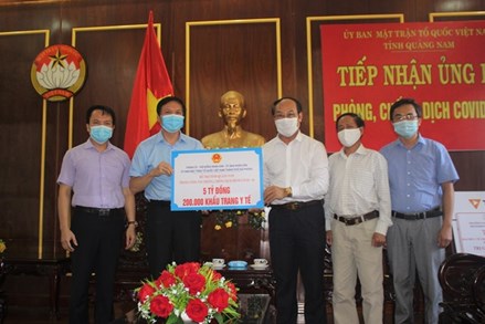 TP Hải Phòng ủng hộ tỉnh Quảng Nam 5 tỷ đồng phòng, chống dịch Covid-19