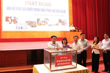 Quảng Ninh phát động ủng hộ đồng bào miền Trung 
