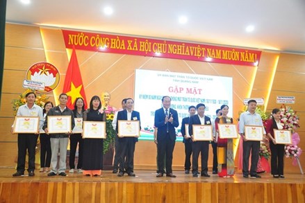 Quảng Ngãi, Quảng Nam tổ chức kỷ niệm 90 năm ngày truyền thống MTTQ Việt Nam