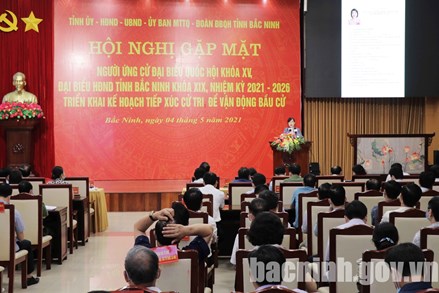Bắc Ninh: Gặp mặt người ứng cử ĐBQH khóa XV và đại biểu HĐND tỉnh khóa XIX