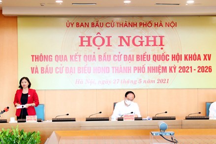 Hà Nội bầu đủ 95 đại biểu HĐND thành phố khóa XVI