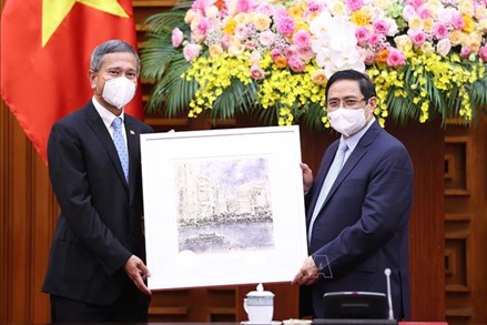 Thủ tướng Phạm Minh Chính tiếp Bộ trưởng Ngoại giao Singapore 