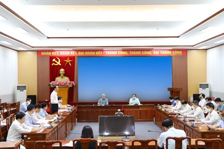Thống nhất kế hoạch tổ chức Hội nghị triển khai chương trình hành động của MTTQ Việt Nam và các tổ chức thành viên thực hiện Nghị quyết Đại hội XIII của Đảng