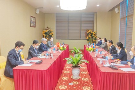 Đẩy mạnh mối quan hệ hợp tác giữa Mặt trận Tổ quốc Việt Nam và Mặt trận Lào xây dựng đất nước