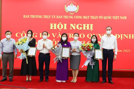 UBTƯ MTTQ Việt Nam triển khai quyết định về công tác cán bộ