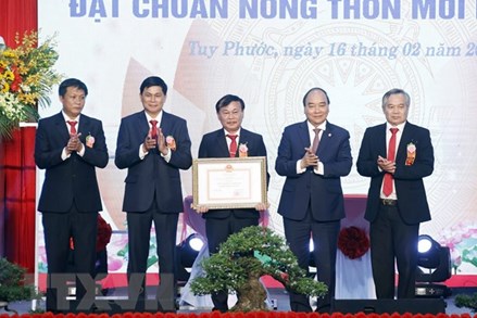 Chủ tịch nước dự Lễ công nhận huyện Tuy Phước (Bình Định) đạt chuẩn nông thôn mới