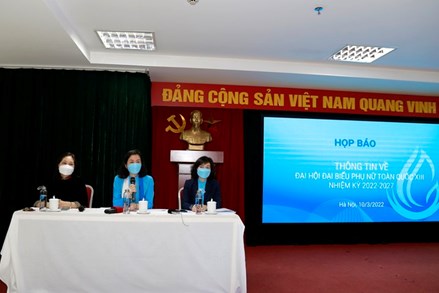 1.000 đại biểu đại diện cho các tầng lớp phụ nữ Việt Nam sẽ tham dự Đại hội đại biểu phụ nữ toàn quốc lần thứ XIII