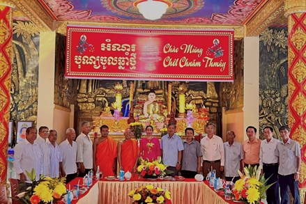 Đồng bào Khmer Kiên Giang đón Tết cổ truyền Chôl Chnăm Thmây đoàn kết và ấm áp