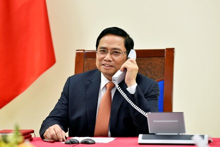 Thủ tướng Phạm Minh Chính chúc Tết cổ truyền của Lào và Campuchia