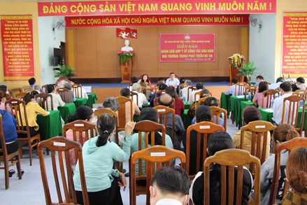 Quảng Nam: Tuyên truyền và lắng nghe ý kiến góp ý của Nhân dân về tiêu chí môi trường trong xây dựng đô thị văn minh