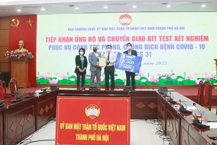 Hà Nội: Tiếp nhận 11.000 kít test xét nghiệm phục vụ SEA Games 31