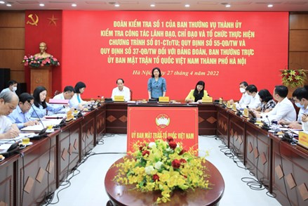 Hà Nội: Phát huy hơn nữa vai trò kiểm tra, giám sát của nhân dân trong tham gia xây dựng Đảng, chính quyền