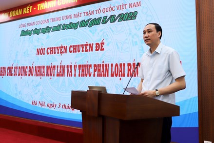 Công đoàn Cơ quan Ủy ban Trung ương MTTQ Việt Nam hưởng ứng Ngày Môi trường thế giới