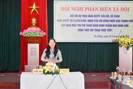 Đà Nẵng: Phản biện xã hội đối với Dự thảo Nghị quyết sửa đổi, bổ sung Nghị quyết số 24/2016/NQ-HĐND của HĐND thành phố