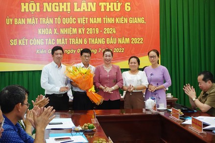 Kiên Giang: Hội nghị Ủy ban MTTQ tỉnh lần thứ 6 khóa X, nhiệm kỳ 2019-2024