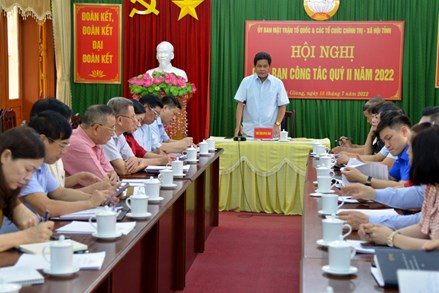 Hà Giang: MTTQ và các tổ chức chính trị xã hội tỉnh giao ban quý II
