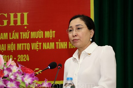Hà Nam: Ủy ban MTTQ tỉnh sơ kết giữa nhiệm kỳ thực hiện Nghị quyết nhiệm kỳ 2019-2024