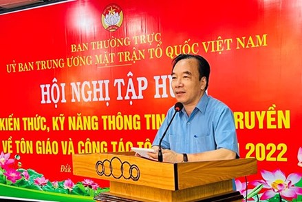 Phó Chủ tịch Ngô Sách Thực dự Hội nghị tập huấn công tác tôn giáo tại các tỉnh Tây Nguyên