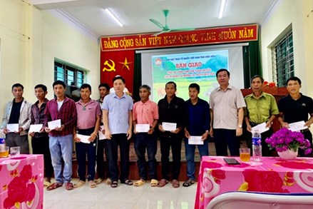 Hỗ trợ Bò sinh sản cho 20 hộ nghèo tại 2 bản biên giới Huổi Không và Na Chén, xã Mường Lói, huyện Điên Biên