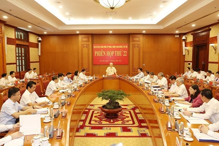 Tổng Bí thư Nguyễn Phú Trọng chủ trì Phiên họp 22 Ban Chỉ đạo Trung ương về phòng, chống tham nhũng, tiêu cực