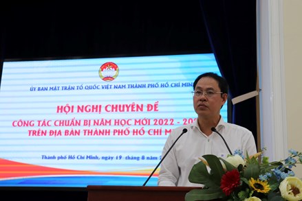 Thành phố Hồ Chí Minh tổ chức Hội nghị chuyên đề về công tác chuẩn bị năm học mới 2022-2023 trên địa bàn thành phố