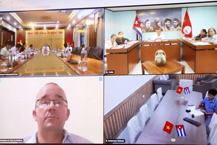 Hội nghị trực tuyến cấp Phó Chủ tịch giữa UBTƯ MTTQ Việt Nam và Ủy ban Bảo vệ Cách mạng Cuba