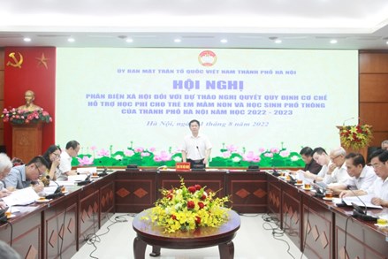 Hà Nội: Phản biện xã hội với Dự thảo Nghị quyết quy định cơ chế hỗ trợ học phí cho trẻ em mầm non và học sinh phổ thông của thành phố