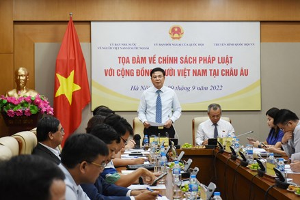 Tọa đàm về chính sách, pháp luật đối với cộng đồng người Việt Nam tại Châu Âu