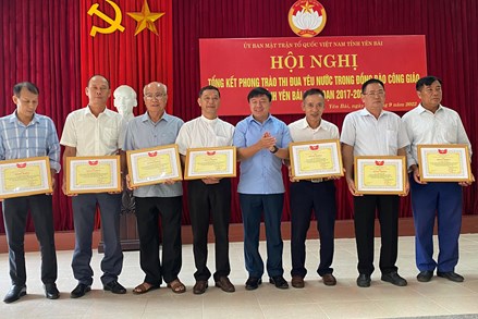 Hội nghị tổng kết phong trào thi đua yêu nước trong đồng bào Công giáo tỉnh Yên Bái giai đoạn 2017 – 2022