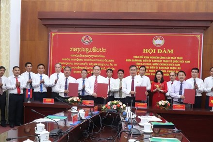 Ủy ban MTTQ Việt Nam tỉnh Lai Châu hội đàm với Ủy ban Mặt trận Lào xây dựng đất nước 3 tỉnh Bắc Lào