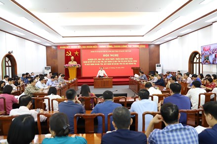 Đảng ủy cơ quan Trung ương MTTQ Việt Nam học tập, quán triệt 4 Nghị quyết, Quy định của Trung ương