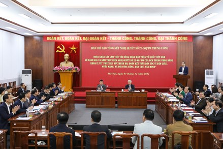 Quy định số 97-QĐ/TW của Bộ Chính trị: Đảng đoàn MTTQ Việt Nam do Bộ Chính trị quyết định thành lập, thành viên của Đảng đoàn do Bộ Chính trị quyết định