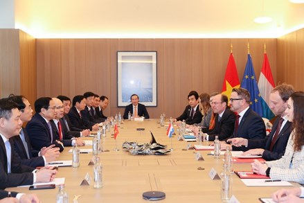 Thủ tướng Phạm Minh Chính hội đàm với Thủ tướng Đại Công quốc Luxembourg