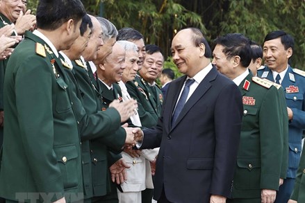 Chủ tịch Nước Nguyễn Xuân Phúc gặp mặt Ban Liên lạc Cựu chiến binh Sư đoàn 341