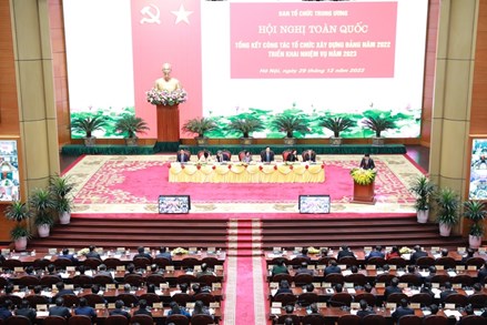Hội nghị toàn quốc triển khai nhiệm vụ công tác tổ chức xây dựng Đảng năm 2023 