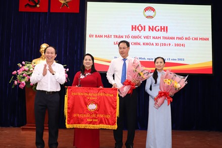 Phó Chủ tịch - Tổng Thư ký Lê Tiến Châu dự Hội nghị Ủy ban MTTQ Việt Nam thành phố Hồ Chí Minh lần thứ 9