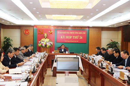 Kỳ họp 26 Ủy ban Kiểm tra Trung ương: Khiển trách Ban cán sự đảng UBND tỉnh Bắc Giang nhiệm kỳ 2021 - 2026