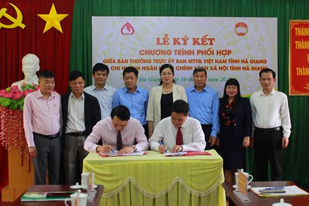 Hà Giang: Ủy ban MTTQ và Chi nhánh Ngân hàng CSXH tỉnh Hà Giang triển khai chương trình phối hợp