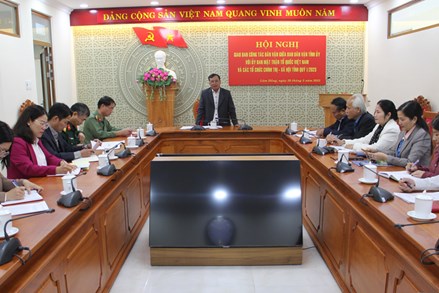 Lâm Đồng: Giao ban công tác dân vận khối MTTQ và các tổ chức chính trị - xã hội năm 2023