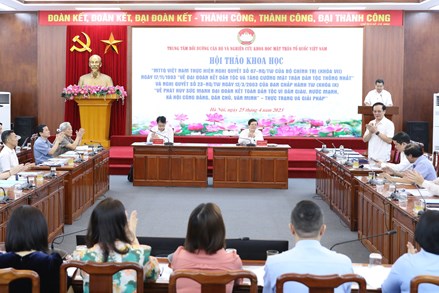 Kinh nghiệm của MTTQ Việt Nam triển khai thực hiện Nghị quyết số 07 của Bộ Chính trị (Khoá VII) và Nghị quyết số 23 của Ban Chấp hành Trung ương Đảng (Khoá IX)