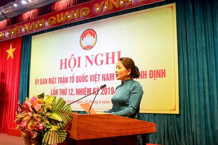 Bình Định: Hội nghị Ủy ban MTTQ Việt Nam tỉnh lần thứ 12, khóa XI